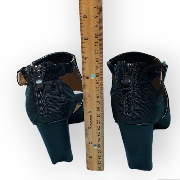 NewDirection ND Bremley Womens Black Heels Ankle Sandals Open Toe Shoes 7.5 - Picture 10 of 10